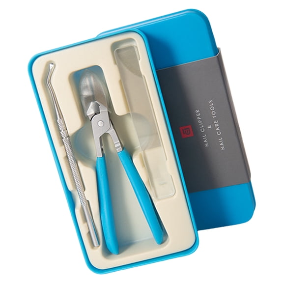 3Pcs Practical Stainless Steel Slanted Nails Trimmer with Wide Jaw Opening Nails File For Effective Thick Toenail Cutting