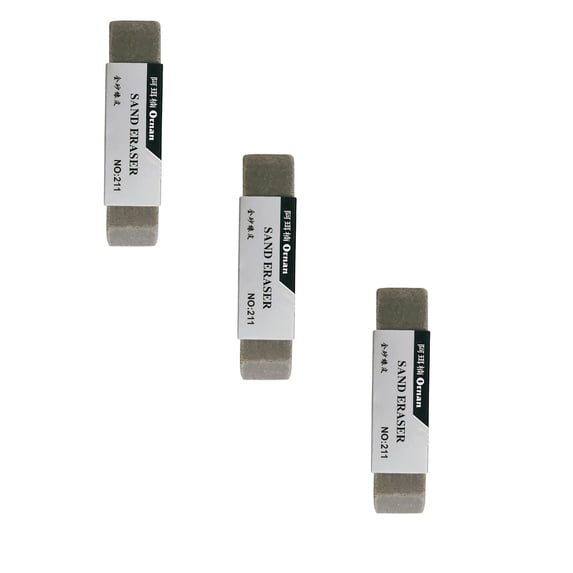 3Pcs Precision Sand Eraser,Art Gum Eraser, Non-Abrasive, Anti-Smudge, Smudge Proof Erasers, Magic Eraser,Eraser Drawing,Dry Erase Eraser for Calligraphy, Exam & Sketching