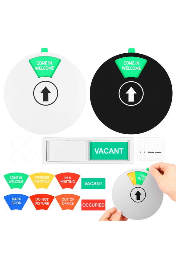 3Pcs Privacy Door Sign for House That Keeps Solicitors Away Working Remotely Back Soon for Offices Conference Rooms Restrooms Studios Hotels