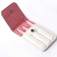 thumbnail image 1 of 3Pcs Professional Stainless Steel Eyebrow Hair Removal Tweezer Set Brow Remover Tweezer Clips Beauty Tools with PU Leather Travel Case for Women and Girls, Pink, 1 of 3