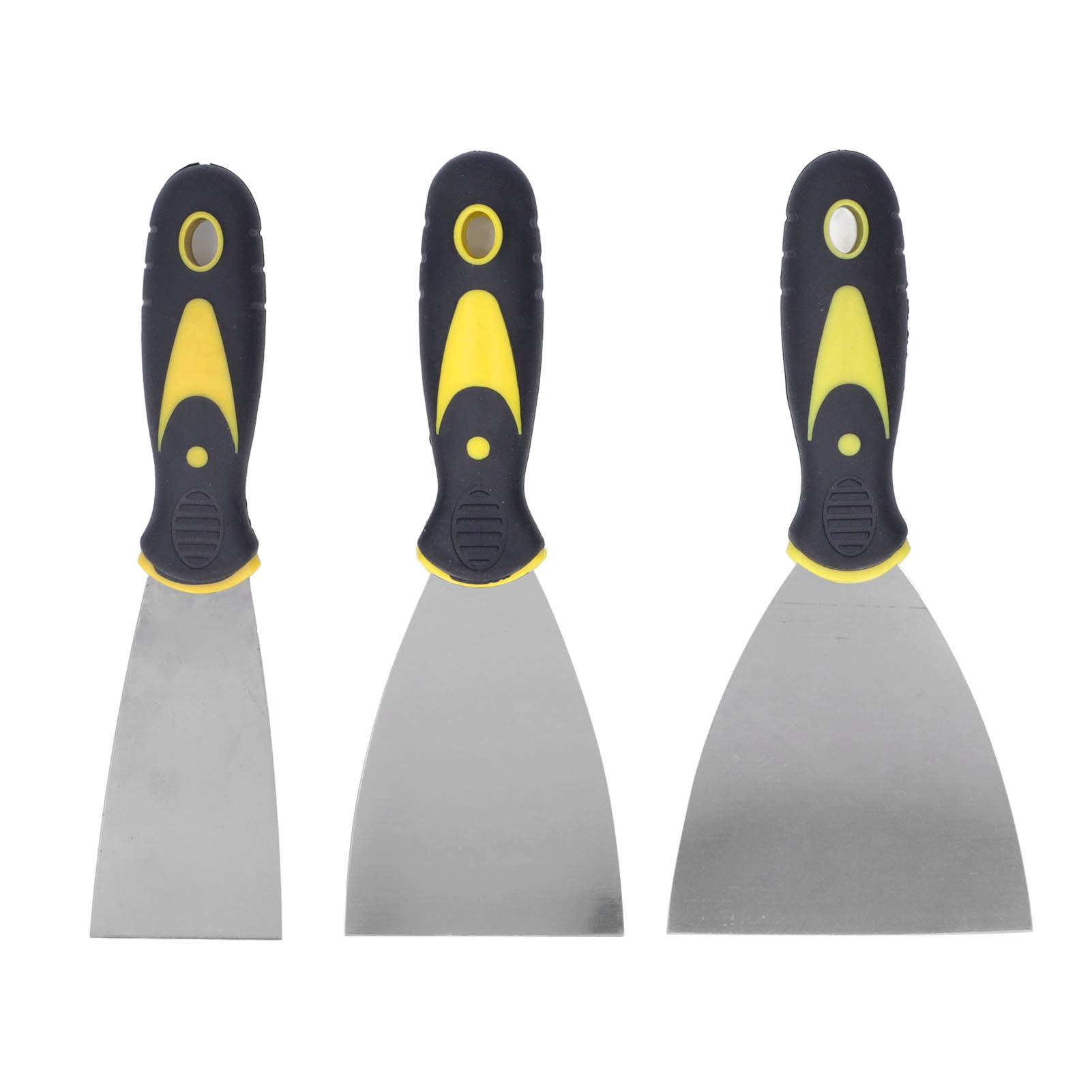 Neyseki 3Pcs Putty Knife Spackle Taping Scraper Tool Set Kit for Paint Wallpaper Ceiling