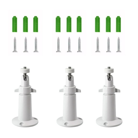 3Pcs Quality Camera Wall Mount Aluminum Alloy Adjustable 360 Swivel & 90 Tilt for Arlo Indoor/Outdoor Security