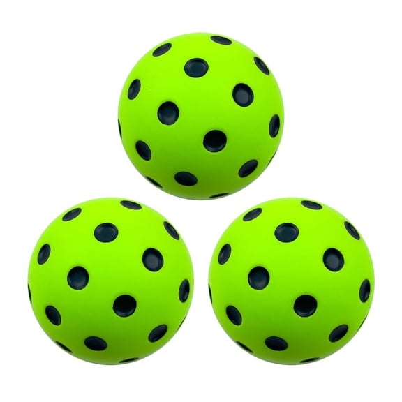 3Pcs Quiet Foam Pickleballs Bounce Ball Noise Reducing Soft Pickle Balls Pickleballs Accessories for Pickleballs Training