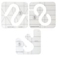 3Pcs Quilting Templates Durable Acrylic Free Motion Transparent Widely