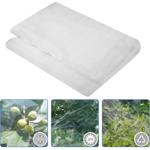 3Pcs Rectangular Mosquito Netting Lightweight Mesh for Garden Netting Mosquito Insect Birds Animals Barrier Protection Garden Mesh Netting Plant Covers for Fruits Flowers Trees Cover(6.6x9.8 ft)