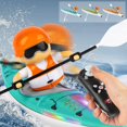 thumbnail image 1 of 3Pcs Remote Control Boat under $5! Yrmaups Remote Control Rowing Boat, Waterproof RC Boat for Pool, High Speed Racing Boat with LED Lights, 2.4GHz Double Drive Boat, Toy Boat forkidsand Adults, 1 of 9