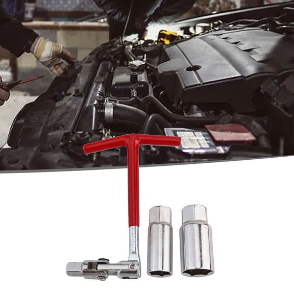 3Pcs Removal Tool 16 21Mm T-Handle Flexible Spanner Socket Wrench Set