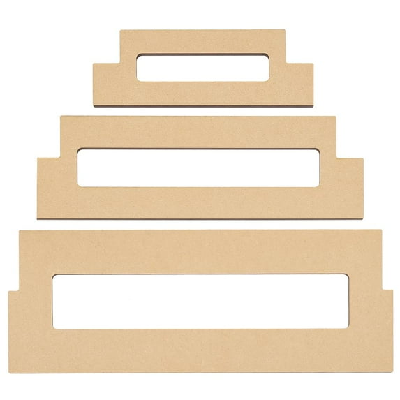 3Pcs Ribbon Measuring Board MDF Ribbon Ruler