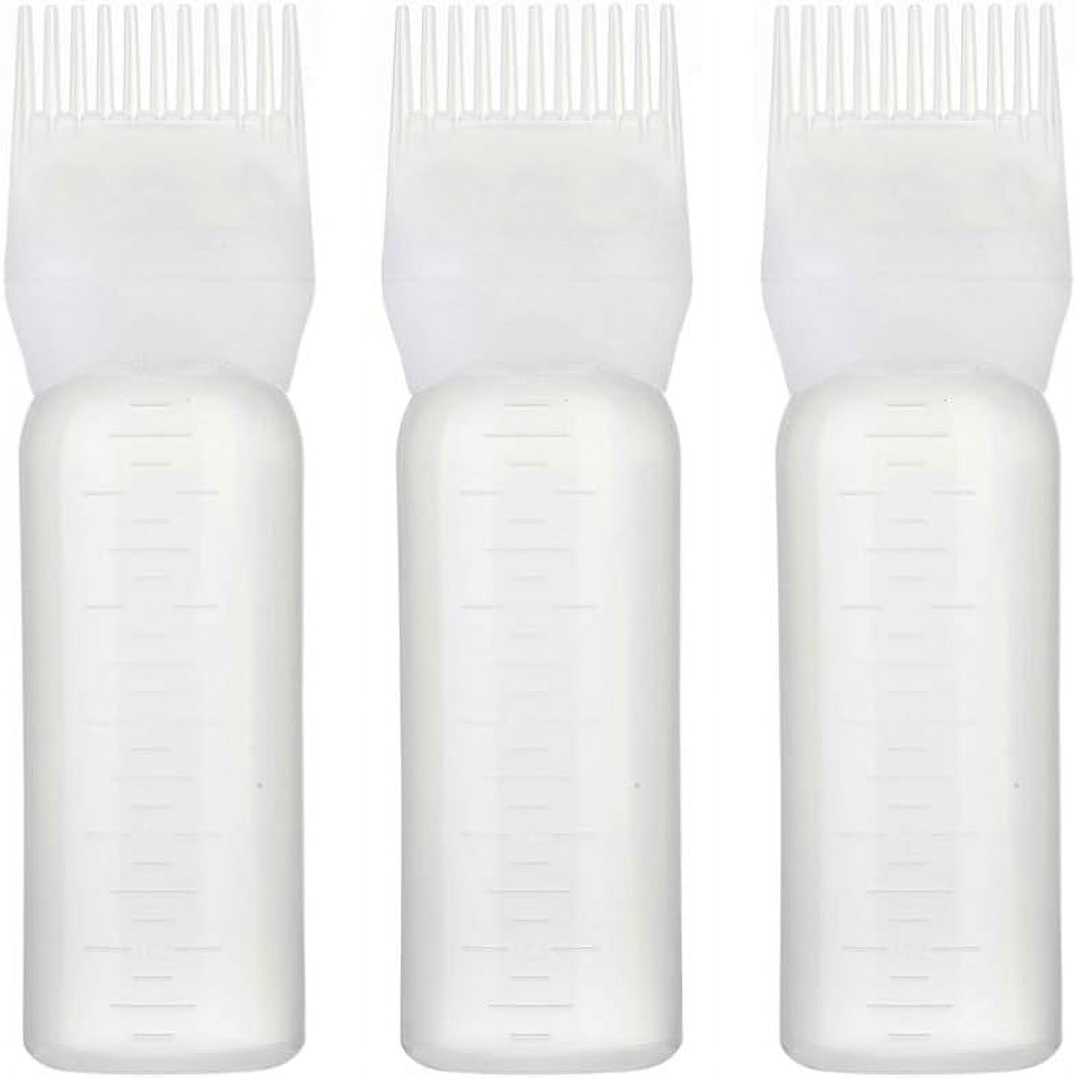 3Pcs Root Comb Applicator Bottle Hair Dye Bottle Applicator Brush with