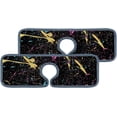 thumbnail image 1 of 3Pcs SKYSONIC Faucet Absorbent MatInk Blots and Brush Strokes Washable Counter Drying Pads Behind Faucet, 1 of 7