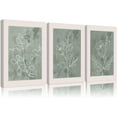 thumbnail image 1 of 3Pcs Sage Green Botanical Wall Art Line Drawing Floral Canvas Poster Prints Modern Abstract Minimalist Picture Neutral Boho Artwork Simple Painting Wall Decor for Living Room Bedroom 12x16in Und, 1 of 7