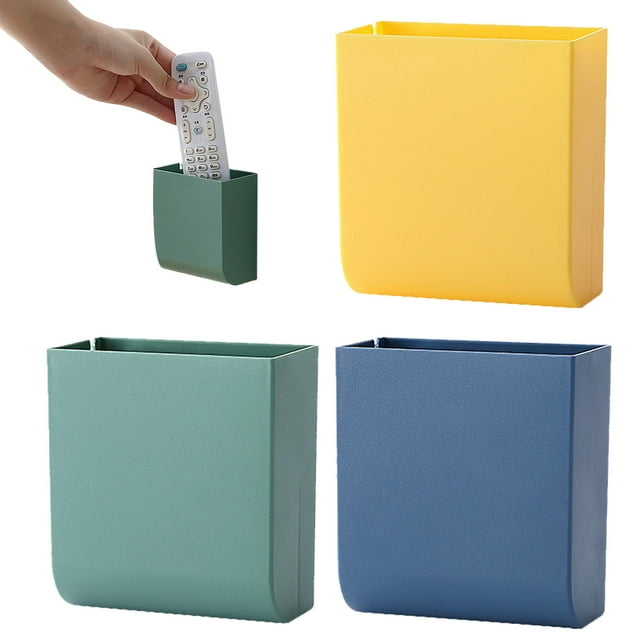 3Pcs Self Adhesive Wall Mounted Storage Box, Bathroom Makeup Wall