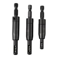 thumbnail image 1 of 3Pcs Self Centering Hinge Tapper Core Drill Bit Set for Woodworking Adjustable, 1 of 11