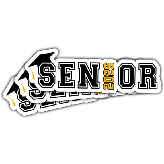 3Pcs Senior 2025 Stickers Pink, Senior Year Scrapbook Sticker, Graduation Stickers Class 2025 Sticker envelopes for Laptop Water Bottle Phone Case Car Window Helmet Vinyl Stickers 3"x3"