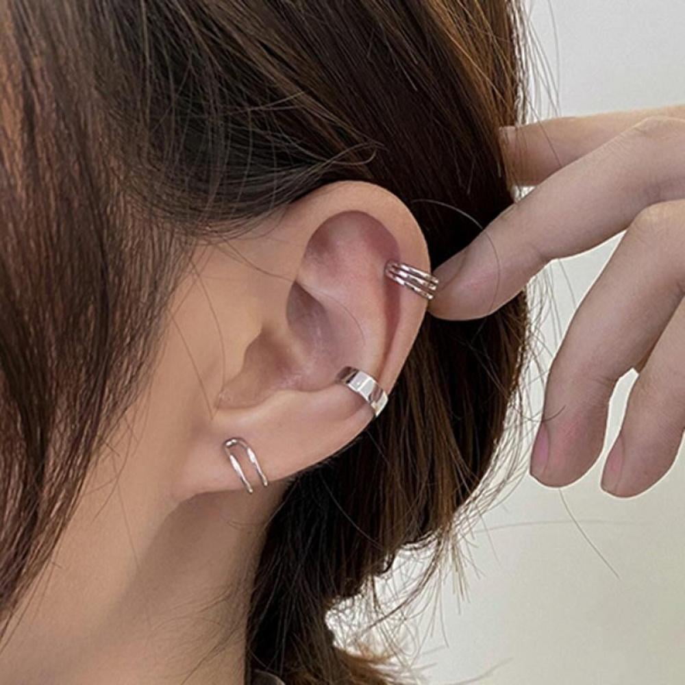 ENSKEFEN Pearl Big Circle Clip-On Earrings Gold Clip Earrings for Women  Geometric Chunky Earrings Exaggerated Non-Piercing Earrings - Yahoo Shopping