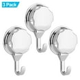 thumbnail image 1 of 3Pcs/Set ABS Towel Wall Hook Rack Holder With Suction Cup For Bathroom Kitchen, Towel Holder, Bathroom Towel Hook, 1 of 9