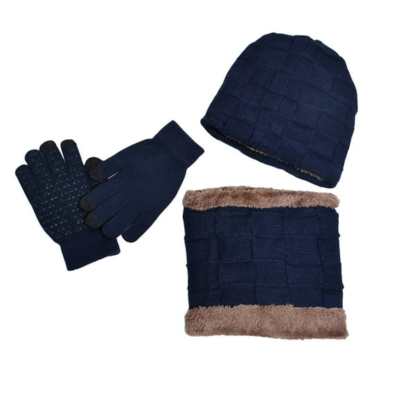 3Pcs/Set Boys Hat Lined Hat Scarves Gloves for Toddler Boy Girls Children Winter Warm Knit Cap Kids Kids Gear Kids Beach Hats Girls 8 Hat Boys Gloves and Hat Set Kid Hats for Winter Kids Caps Baseball
