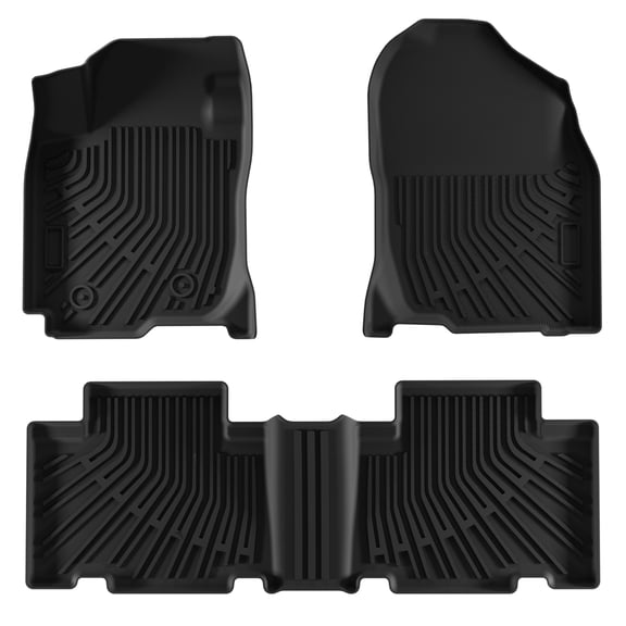 3Pcs/Set Car Floor Mats for Toyota RAV4 2007-2012 All-Weather Automotive Floor Mats Waterproof Heavy Duty Car Mats Flexible Floor Liners