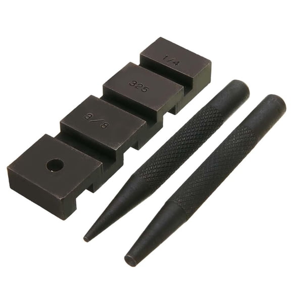 3Pcs Set Chain Punch Breaker Pocket Size Chain Repair Punch Breaker Joiner Punches and Bracket for Professional Mending