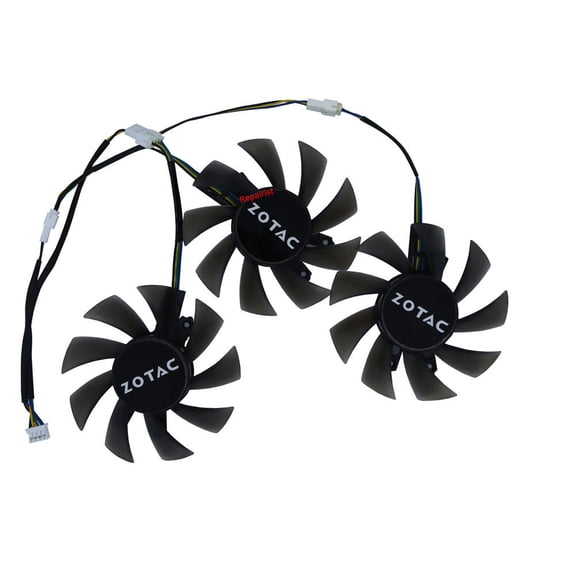 3Pcs/Set DIY GPU Fan 75MM GA82S2H For RTX3060 12GD GE PRO RTX 2060-6G 3060Ti 8G GTX 1660 SUPER Card Cooling As Replacement
