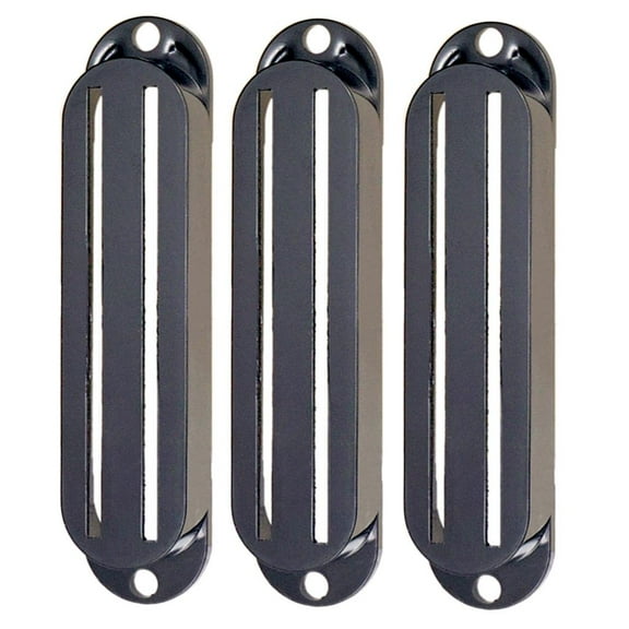3Pcs / Set Dual Rail Guitar Pickup Cover Black Humbucker for Electric Guitar