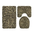 thumbnail image 1 of 3Pcs Set Gray Brown Leopard Pattern Bathroom Bath Mats Toilet Lid Cover Shower Carpet Rugs Home Decor Cheetah Animal Doormat, 1 of 5