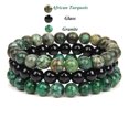 thumbnail image 1 of 3Pcs/Set Natural Stone Bracelet 8MM Agates Hematite Citrines Jaspers Gem Stretch Bangle Mediation Energy Handmade Jewelry Gift, 1 of 6