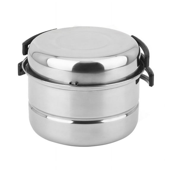 3Pcs Set Camping Picnic Pot Stainless Steel Cookware Picnic Pan Set