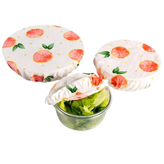 3Pcs/Set Reusable Beeswax Food And Reusable Food Sustainable Fresh Design Beeswax Wrappings Bowl Cover Waste Biodegradable Sandwich,Three Piece Set Of Fresh-Keeping Cloth (Clearance)