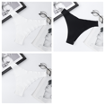 3Pcs/Set Seamless Panties Women Soft Silky Low Rise VShaped Briefs