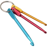 3Pcs/Set Single Head Crochet Hook Portable Travel Keychain Metal Crochet Sweater Needle Short Crochet Tool