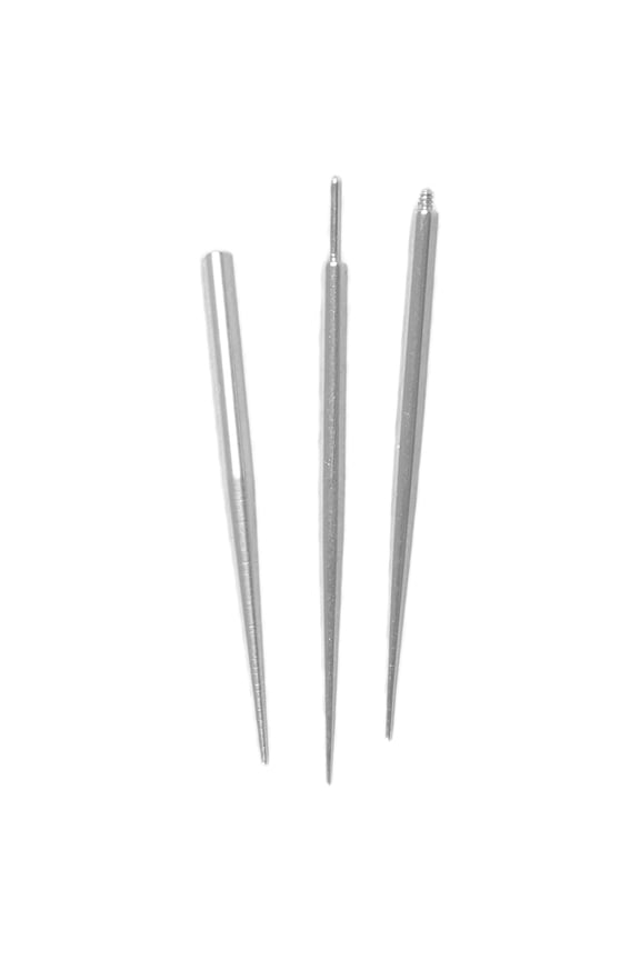 3Pcs/Set Versatile Piercing Assistant Tool Stainless Steel Insertion Taper for Belly Button Tongue Piercing Change Tool