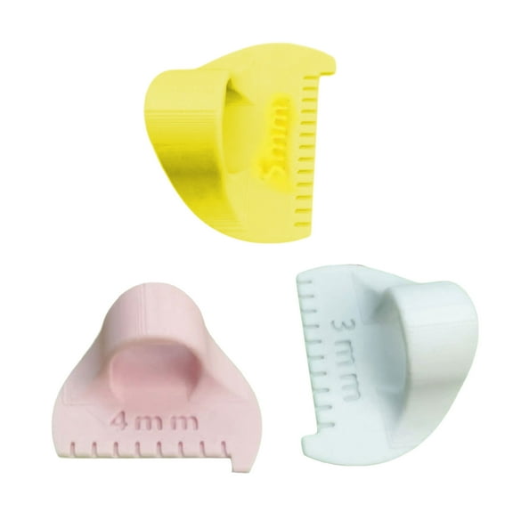 3Pcs Quilting Ruler Finger Measuring Ruler Patchwork Sewing Aid Stitching Measuring Tool Professional Tailors Quilting