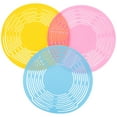 thumbnail image 1 of 3Pcs Silicone Bottle Carrier Multi-function Wine Coaster Colored Mesh Design Wine Carrier, 1 of 6