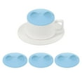 thumbnail image 1 of 3Pcs Silicone Cup Lids, 4.1 Inch Cat Ear Universal Cup Lids for Mugs, Tea Cups, Coffee Cups, Dust-proof Reusable, Blue, 1 of 7