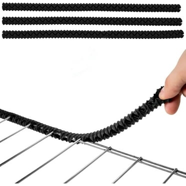 3Pcs Silicone Oven Rack Guards, Cover 14 Inches Long Heat Resistant Oven Rack Shields, for Racks, Protect Against Burns and Scars (Black)