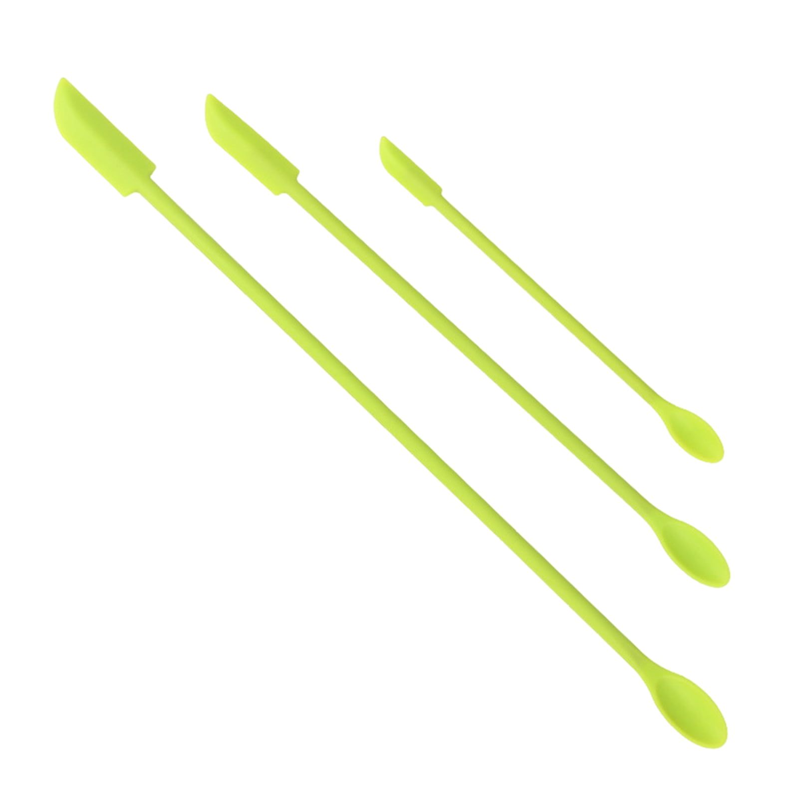 3Pcs Silicone Spatula Set Mini Jar Scraper Small Makeup Lotion Stirrer ...