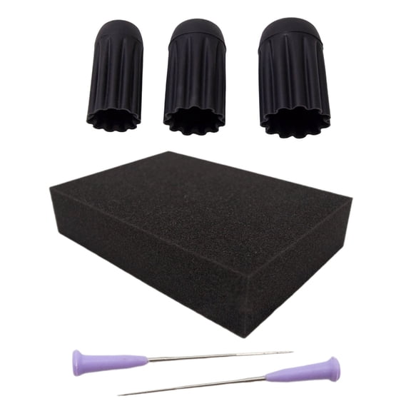 3Pcs Silicone Thimble Needle Felting Knitting Finger Tip Guards Finger Cots
