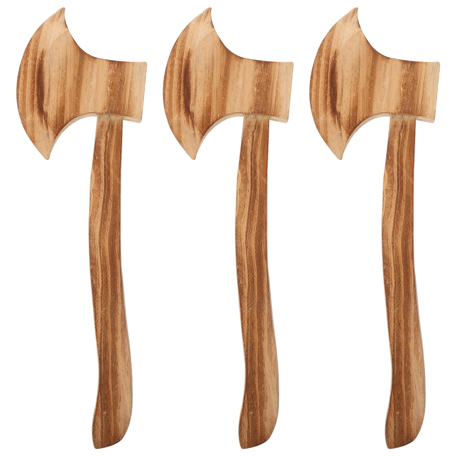 3Pcs Simulated Axe Halloween Axe Props Party Cosplay Wooden Axe Fake