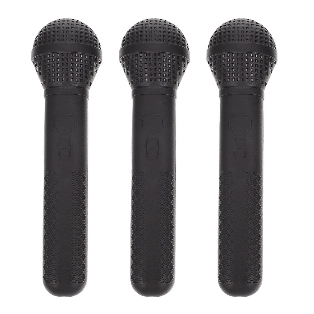 3Pcs Simulation Microphone Karaoke Props Imitation Microphone Props for