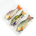 thumbnail image 1 of 3Pcs Sinking Hard Swimbait Lures Slow Sinking Segmented Bass Swim Bait Multi Jointed Scale Hard Bait For Outdoor Fishing(Grey1-9.5Cm), 1 of 3