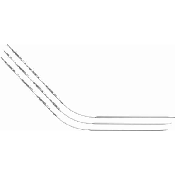 3Pcs Size US 3 (3.25mm) Double-Pointed Flexible Knitting Needles 9 Inch(23cm) Stainless Steel Needle for Handmade Projects DIY Knitting