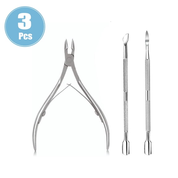 3Pcs SkyAuks Ingrown Toenail Removal Kit, Fingernail Clipper, Ingrown Toenail Treatment Tool, Nail Clippers and Lifter, Stainless Steel Cuticle Remover Kit, Sliver