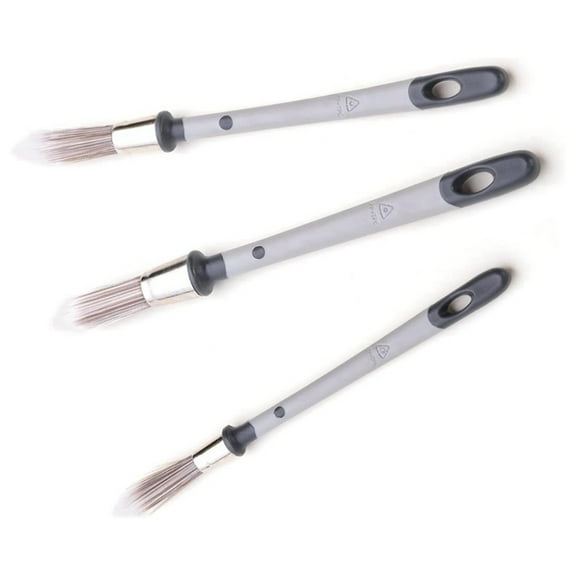 3Pcs Small Paint Brush, Paint Brushes for Walls, Touch Up, Baseboards