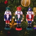 thumbnail image 1 of 3Pcs Small Wooden Nutcracker Soldier Tree Figure Puppet Toy Christmas Nutcracker Ornament for Party Gifts, 1 of 7