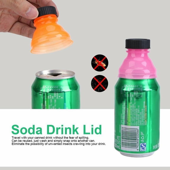 3Pcs Soda Saver Beer Beverage Can Cap Flip Bottle Lid Protector Snap On
