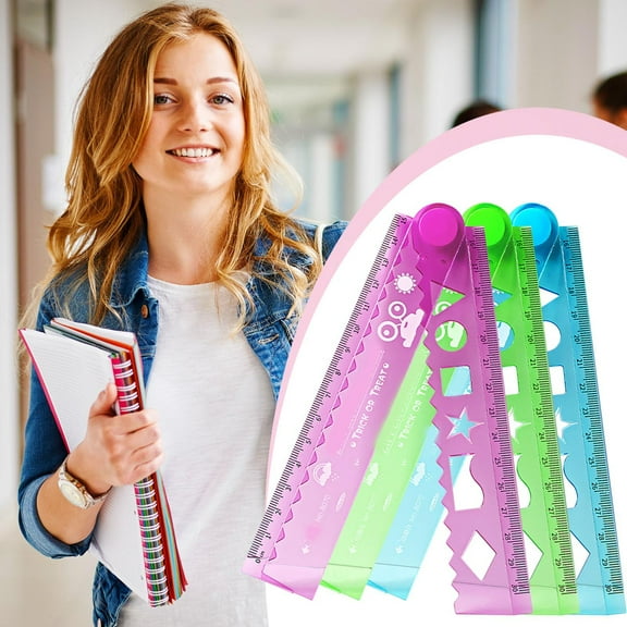 3Pcs Soft Bendable Folding Flexible Rulers,30cm Foldable PVC Flexible Shatterproof Ruler,Portable Measuring Ruler for Classroom Office Studio(Green)