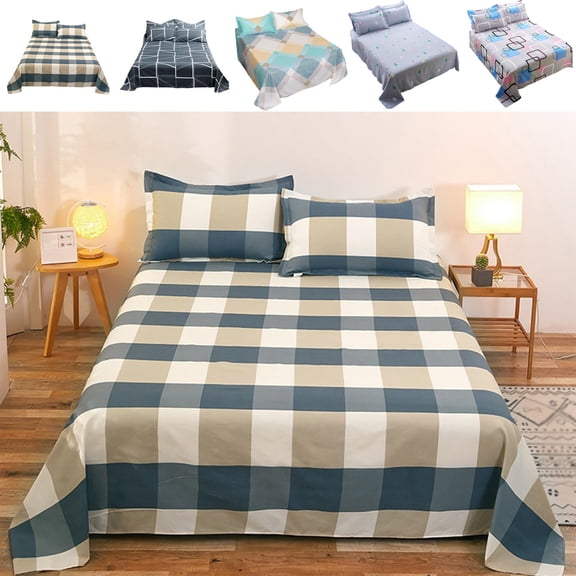 3Pcs Soft Brushed Bedding Sheet Set with Pillowcases,All Season Fade Resistant Bed Linen Set,by JASKFLY