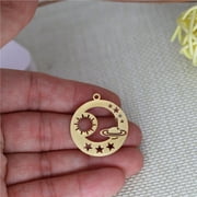 3Pcs Solar System Planet Charms Galaxy Nebula Star Earth Saturn Sun Pendant Space Jewelry Stainless Steel Accessories