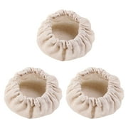 3Pcs Sourdough Jar Cover,Glass Jar Lid Cover Elastic Cloth Cap ,Bread Proofing Bowl Caps Round Container Preserving Lids ,For Bread Rising Sourdough Bread Proofing Cover Sewn Cloth Cover